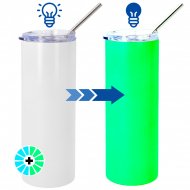 Sublimatable Thermo Cups - Change colour in the dark - With light