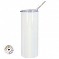 Sublimation Water Bottle with straw - Glitter Finish