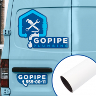 White Printable Magnetic Vinyl