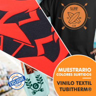 Vinilo Textil Tubitherm de Poli-Tape - Muestrario de 31 colores surtidos