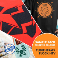 Tubitherm Flock Heat Transfer Vinyl - Sample Pack