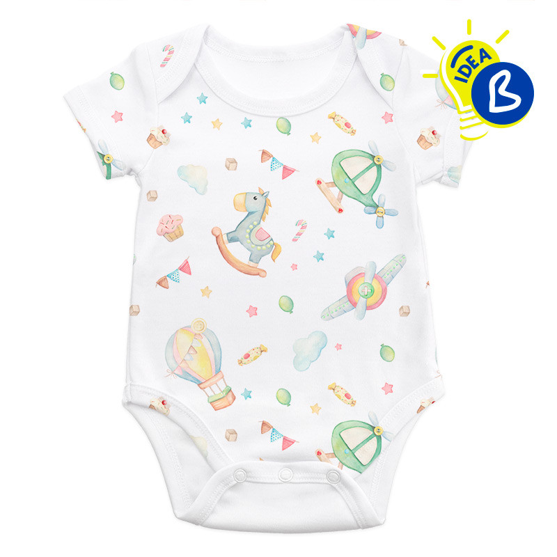 Body Bebe Pour Sublimation A Manches Courtes Brildor