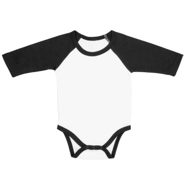 Body bebé bicolor manga larga sublimable - T/3-6 meses
