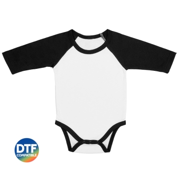 Body bebé bicolor manga larga sublimable - T/3-6 meses