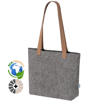 Sacs en feutre recyclé sublimables avec poignées en simili-cuir