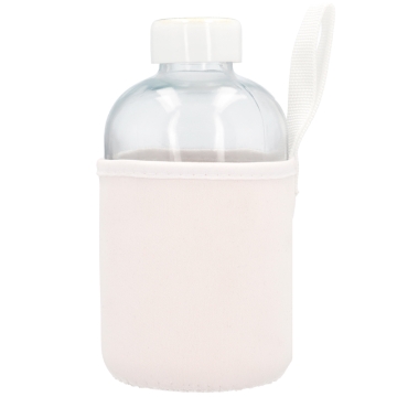 Garrafas de vidro 600ml com capa Soft Shell sublimável