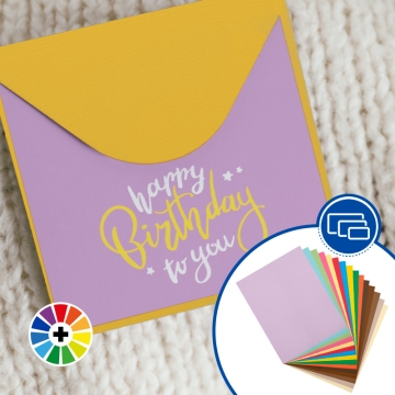 Cartulinas para scrapbooking - Colores básicos