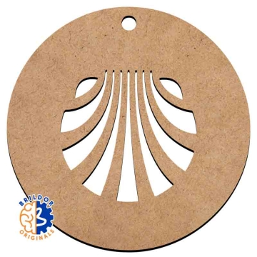 Pendentes decorativos em madeira MDF3 para gravação - Caminho de Santiago
