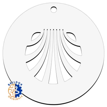 Pendentes decorativos em madeira MDF3 sublimável - Caminho de Santiago