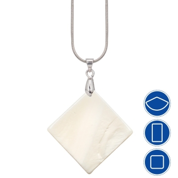 Sublimable mother-of-pearl pendants