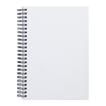 Caderno A5 de argolas com capas de tecido sublimável