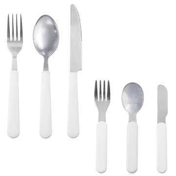 Stainless Steel Cutlery with a Sublimable Plastic Handle