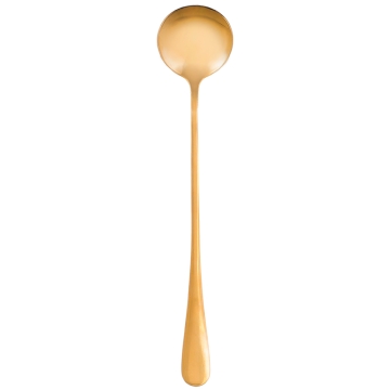 Cuchara dorada para tazas