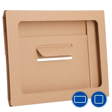 Estuches planos con ventana troquelada