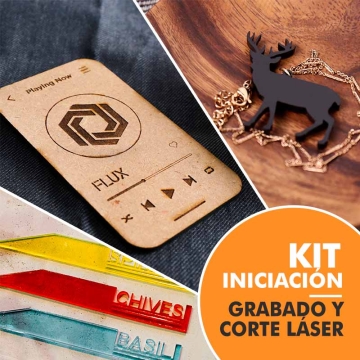 Kit de iniciación al corte y grabado láser - Pack Experience 