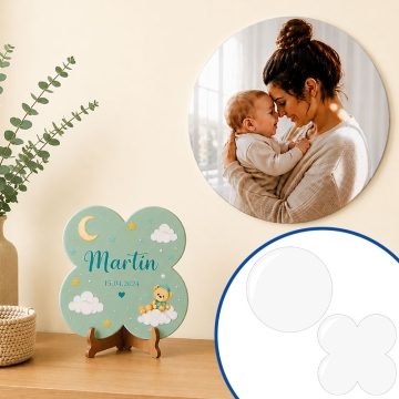 Photopanneaux Formes en aluminium brillant sublimable