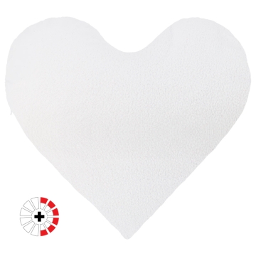 Fundas cojín corazón felpa sublimable