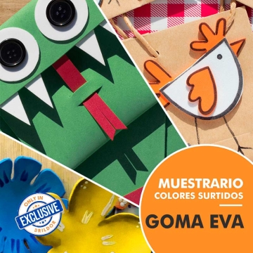 Goma EVA para manualidades - Muestrario