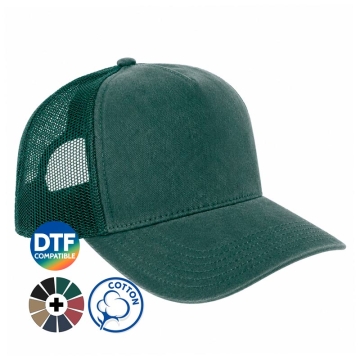 Casquettes en coton effet délavé avec filet