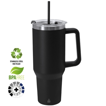 Thermobecher aus recyceltem Edelstahl zum Gravieren