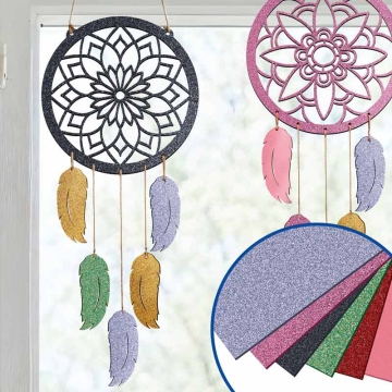 Acrylplatten mit Glitzer