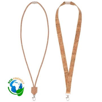 Lanyards de corcho natural para grabado