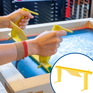 Ergonomic Handle for Screen Printing Squeegees