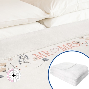 Plaid en tissu polaire sublimable