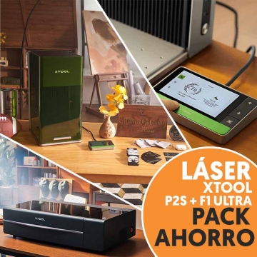 Máquinas de grabado y corte láser xTool P2S y F1 Ultra