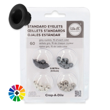 Œillets standard We R Memory Keepers - Pack de 60 unités