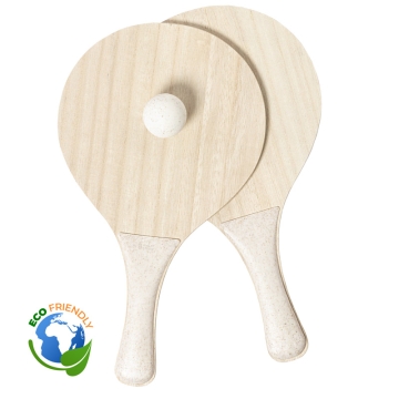 Palas de playa de madera natural para grabado