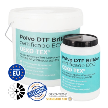 Polvo DTF Brildor certificado ECO