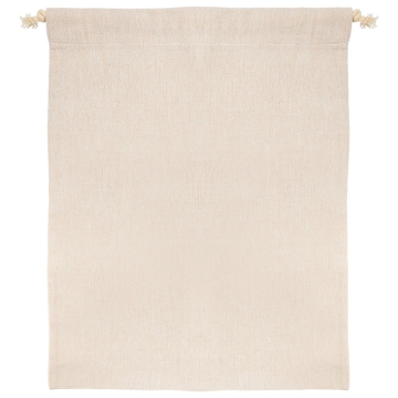 Bag suitable for sublimation made from beige linen look fabric.
