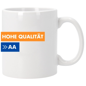 Sublimationstasse - Hohe Qualität AA
