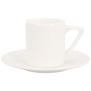 Set of 6 Sublimable Coffee Cups with Saucers