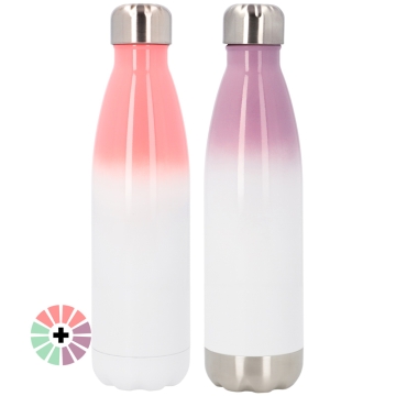 Borracce termiche in acciaio inox colore degradato 500ml sublimabile