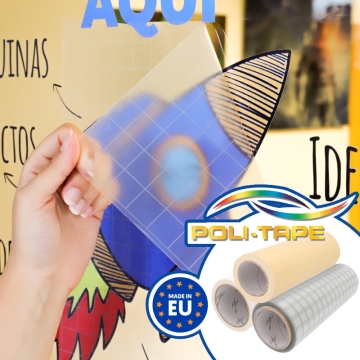 Transporteurs Poli-Tape pour vinyle de lettrage