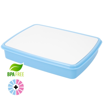 Tuppers de plástico sublimável com talheres
