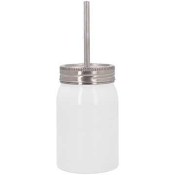 Sublimation Mason Jar Tumbler with Lid & Straw