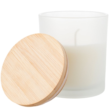 Bougies aromatiques avec couvercle en bambou pour gravure