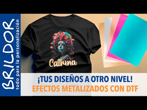 ¡¡EFECTOS METALIZADOS CON DTF!! Tutorial completo