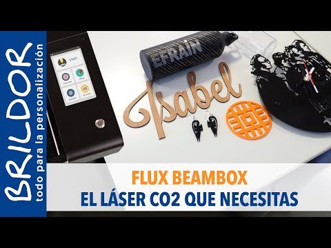 Máquina de corte y grabado láser CO2 Flux Hexa y sus accesorios