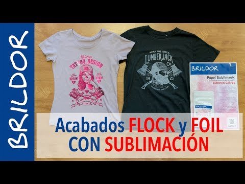 Estampa con FOIL y FLOCK con SUBLIMACIÓN