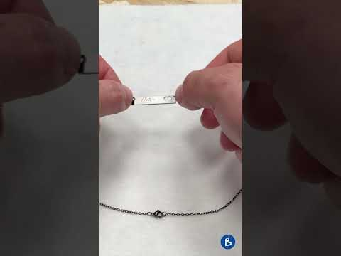 #LaserEngraving in stainless steel jewellery