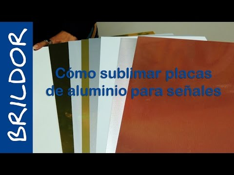 Sublimar placas de aluminio para señales