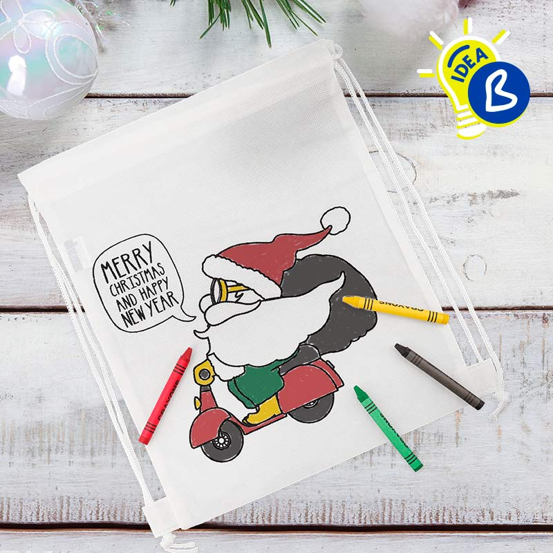 - mochila colorear motivos navidad d2 - 7 idées pour customiser des décorations et des boules de Noël