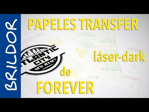 Papel transfer láser dark de Forever 