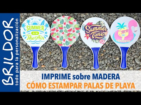 4 formas de IMPRIMIR PALAS DE PLAYA