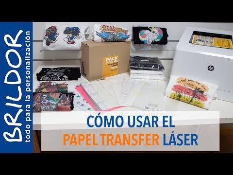 CÓMO APLICAR el PAPEL TRANSFER laser en CAMISETAS
