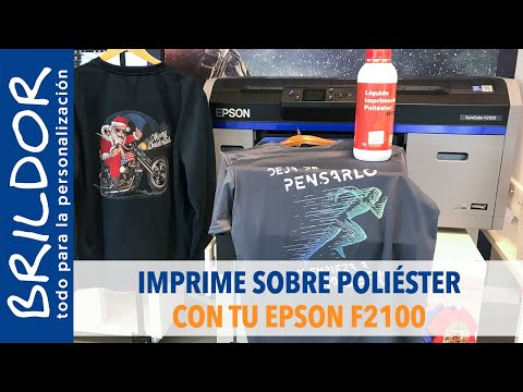 Imprime sobre POLIÉSTER OSCURO con tu IMPRESORA TEXTIL F2100